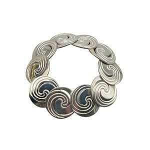 Hector Aguilar Taller Borda Taxco Mexico Signed Bracelet Solid Sterling Silver